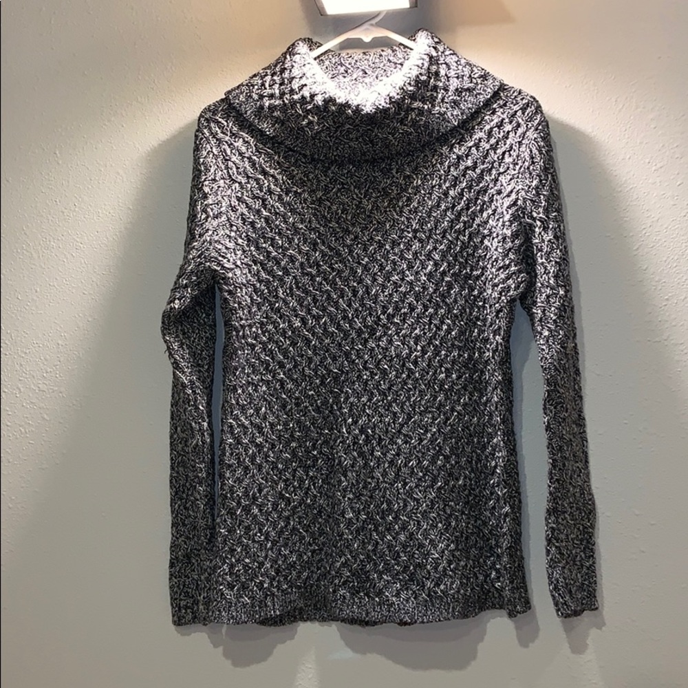 Cowl Neck Grey Sweater
